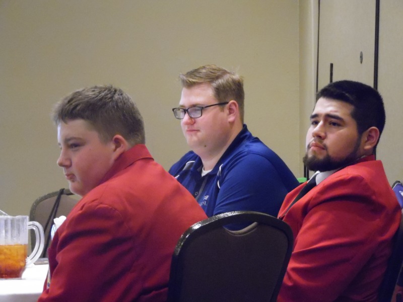 Picture of Logan Charbonneau, Chris Anderson, who is the Director of SkillsUSA and Jose Cabrera
